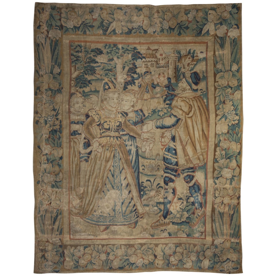Flanders or Atelier de la Marche Tapestry, Late 16th Century For Sale