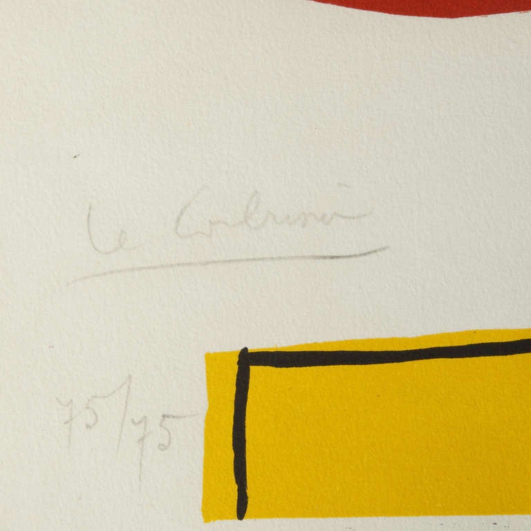20th Century Charles Édouard Jeanneret alias Le Corbusier. La femme rose, lithograph