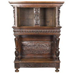 Natural Wood Credence Cupboard, High Epoch