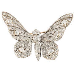 Trembler Brooch designed as Butterfly
