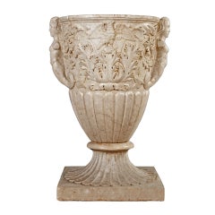 Large Marbled Stone Vase