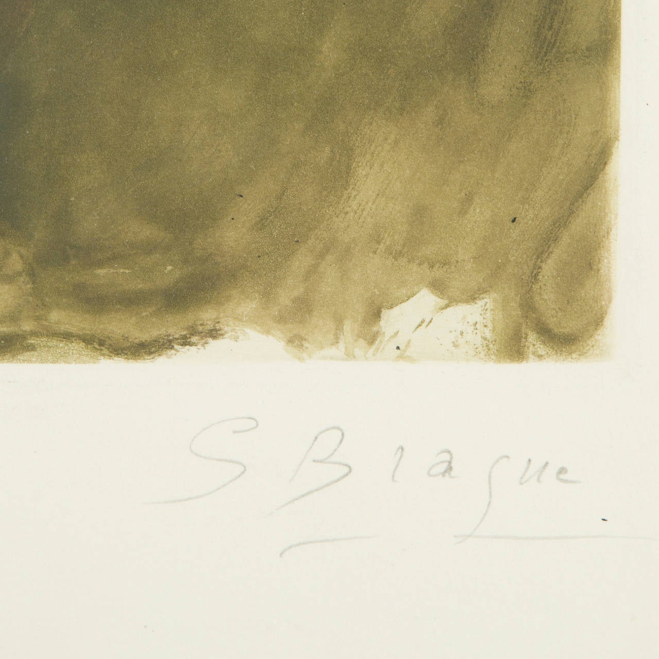 Georges Braque "The Purple Flowers" 1960, Etching