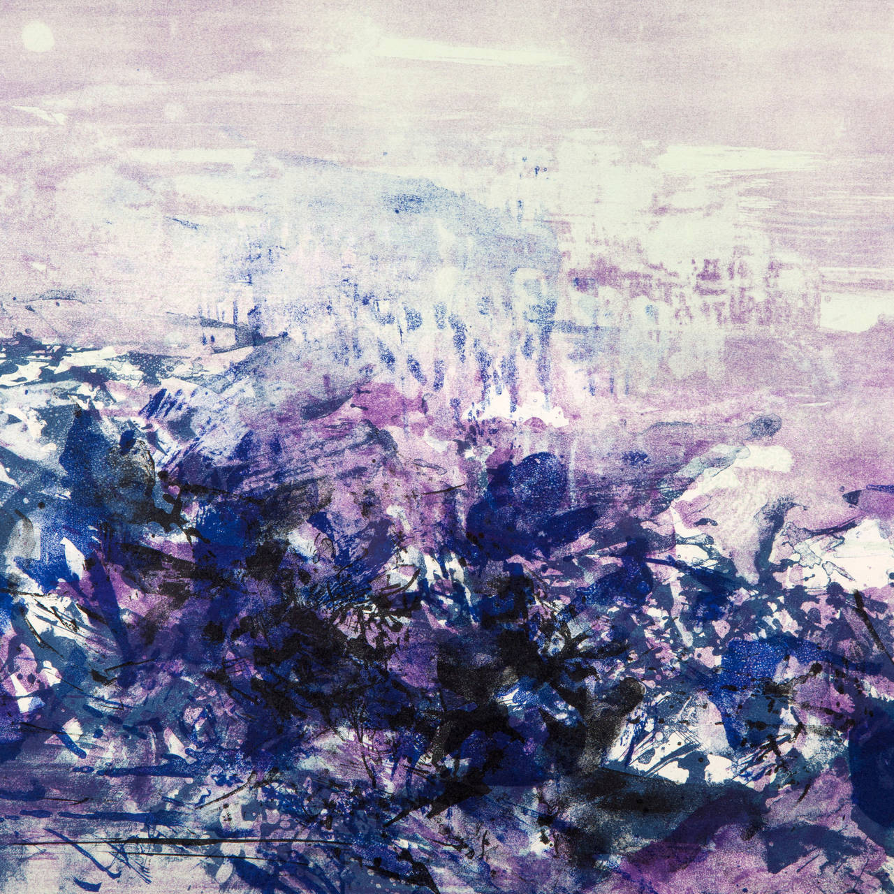 Zao Wou-Ki "To the Glory of the Picture and Poetic Art" 1976, Lithograph