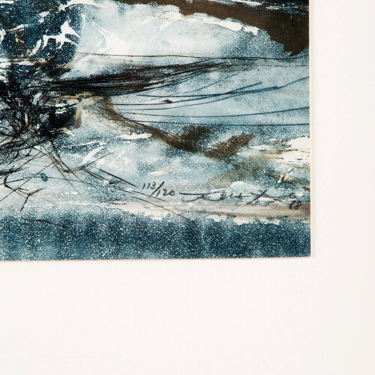 Zao Wou-Ki "Untitled" Etching and Aquatint, 1969