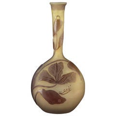 Emile Gallé Glass Soliflore Vase
