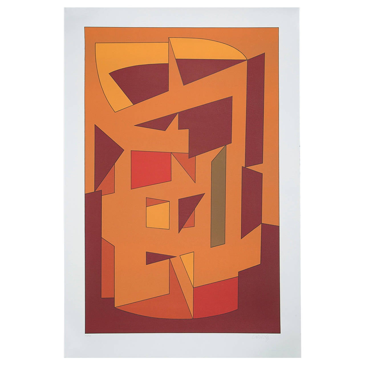 Victor Vasarely "Composition" Print For Sale