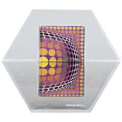Victor Vasarely "Hexagon" Books in Plexiglass