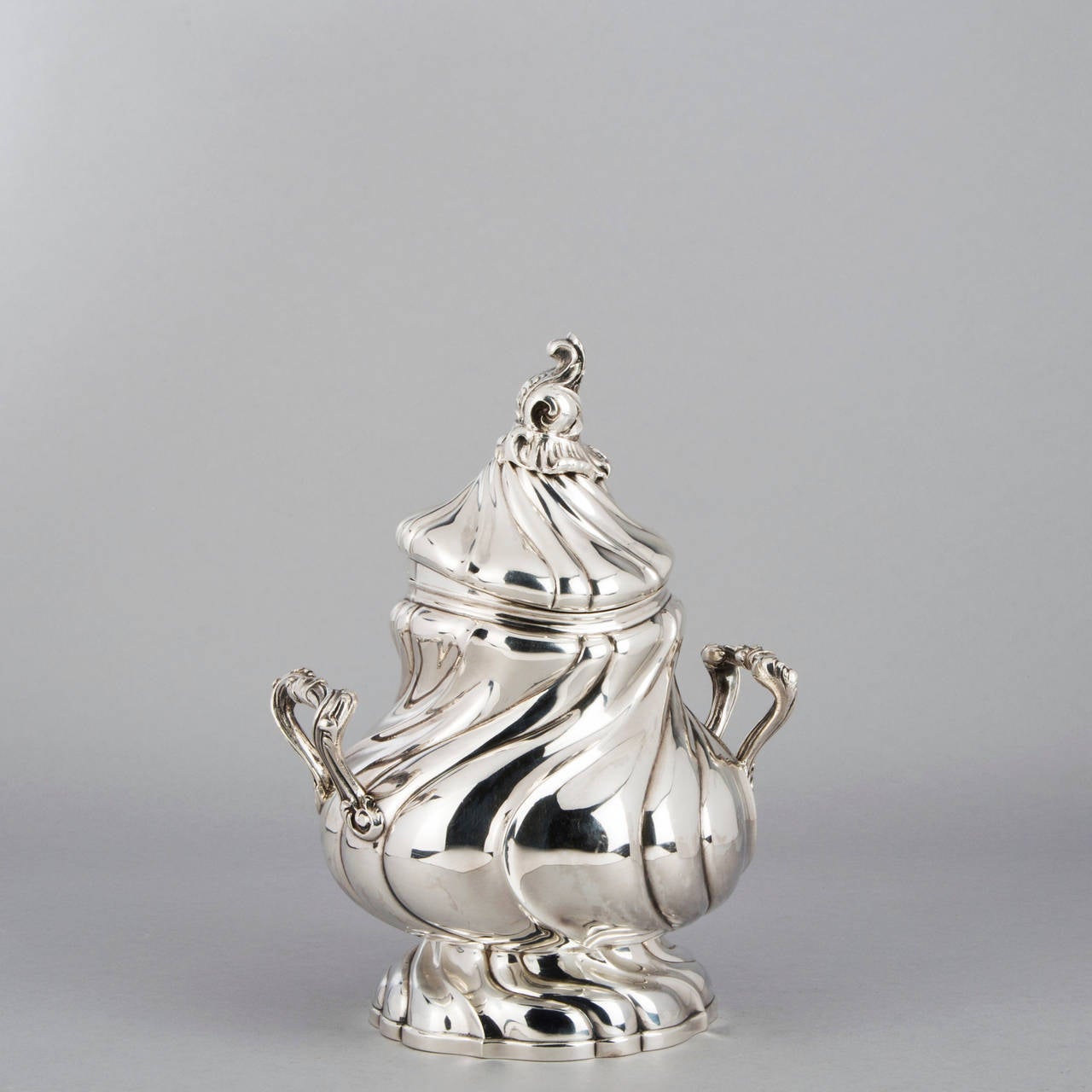 Belgian Silversmith Matelot Silver Tea and Coffee Set