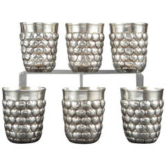 Six Silver and Silver-Gilt Goblets, Christian Dior