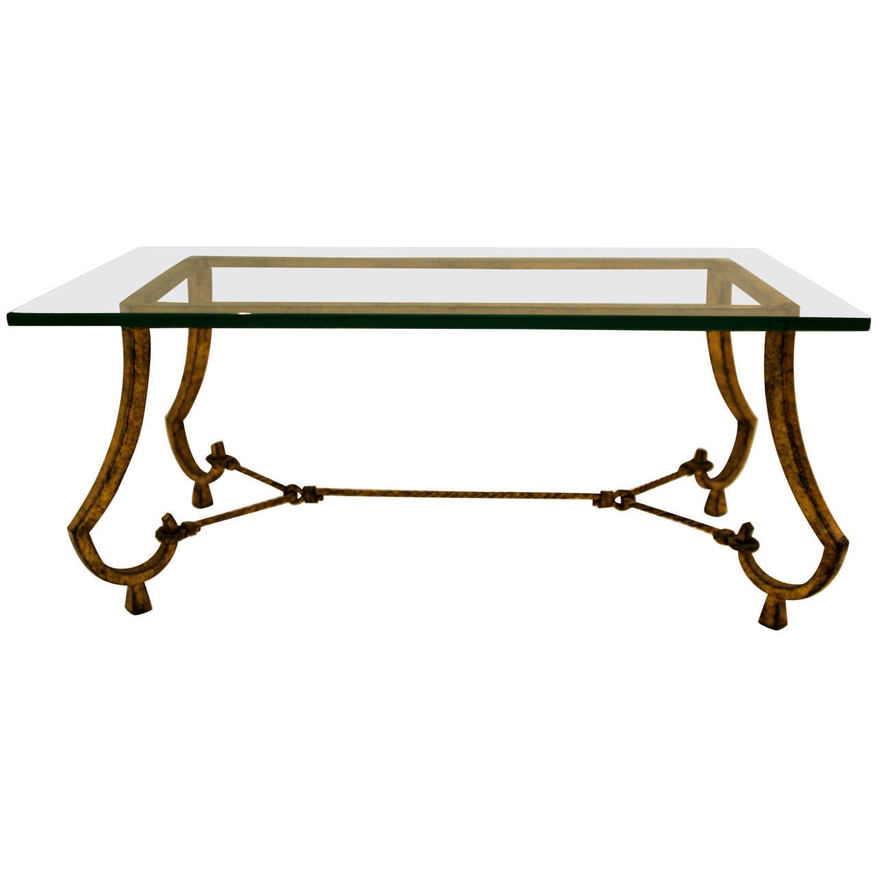 neutrale sirene hypothese Maison Ramsey, Gilded Iron Coffee Table, France, circa 1960 For Sale at  1stDibs