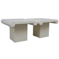 Marzio Cecchi, Pair of Coffee Table, Studio Most Production, circa 1970, Italy