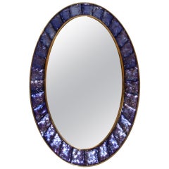 Ghiro, Made Brutalist Mirror, brass and glass, circa 2013, Italy. 1