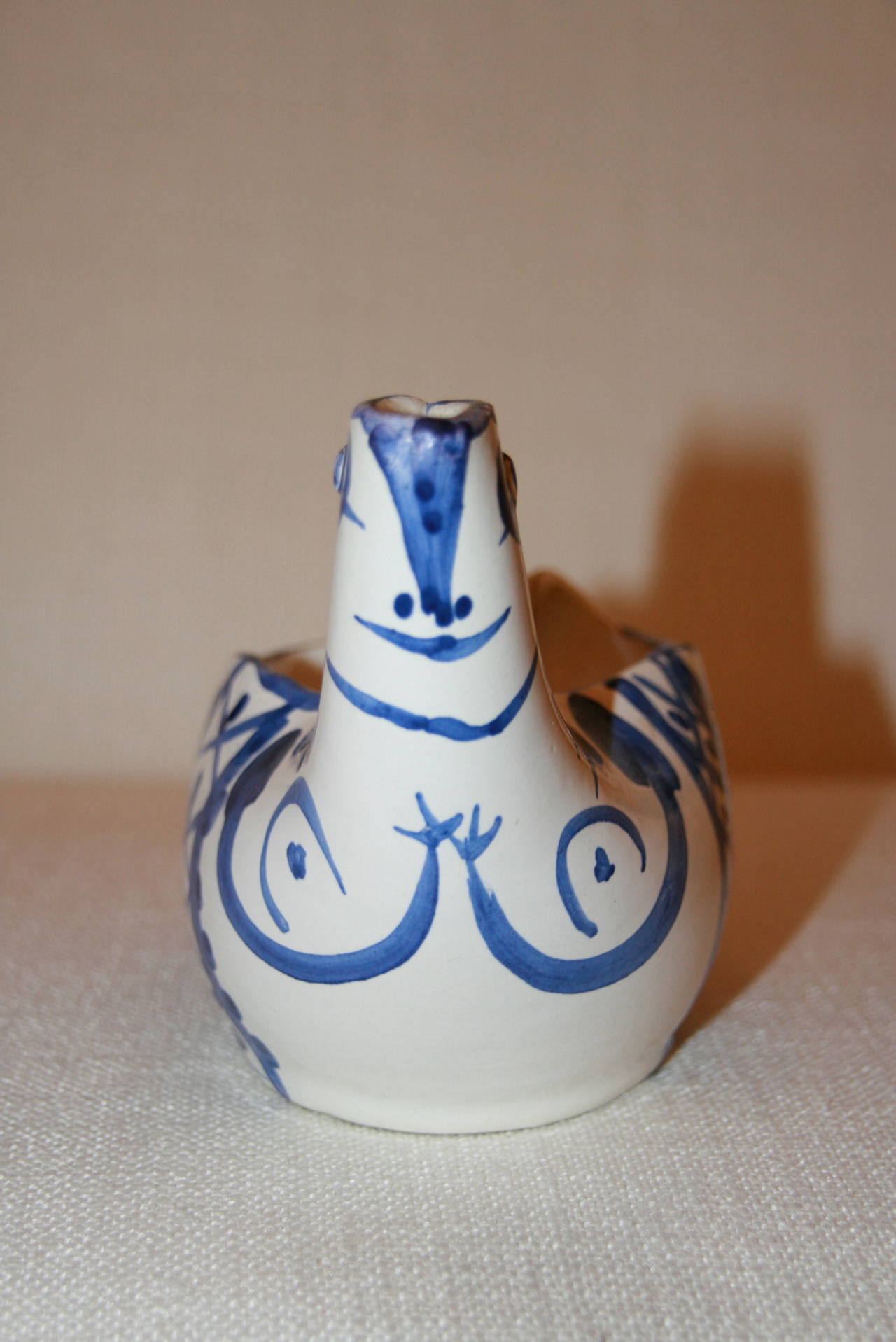 Mid-Century Modern Sujet Poule, Stamped and Marked Edition Picasso and Madoura