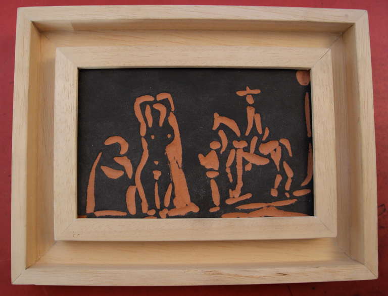 Pablo Picasso & Atelier Madoura, Personnage et Cavaliers, 1968, France.