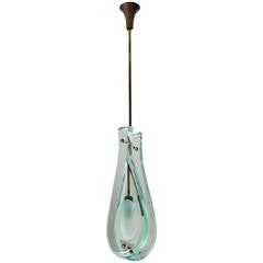Max Ingrand, 2258 Hanging Lamp, Manufactured by Fontana Arte, Italy 7