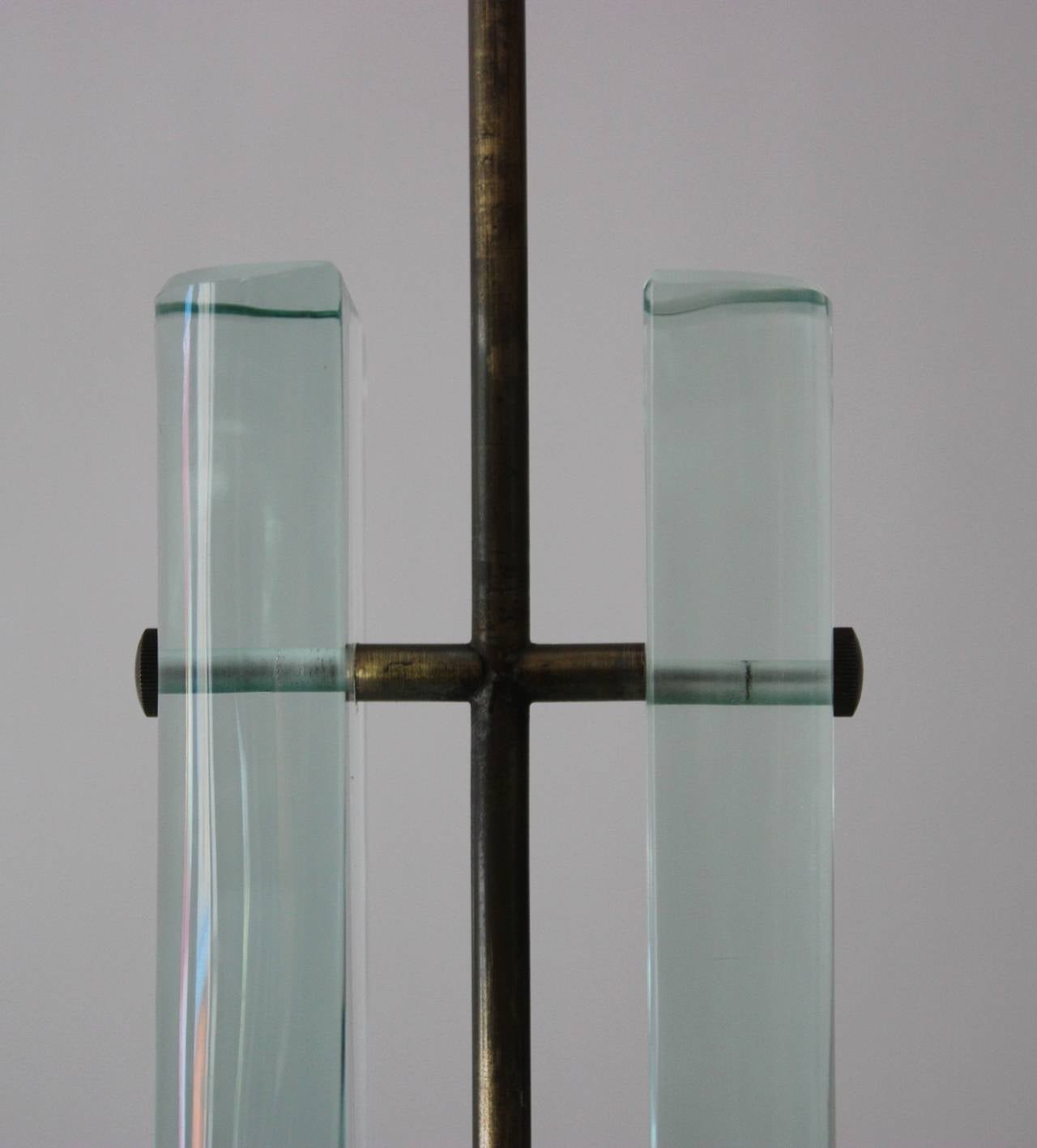 Mid-20th Century Max Ingrand, 2258 Hanging Lamp, Manufactured by Fontana Arte, Italy