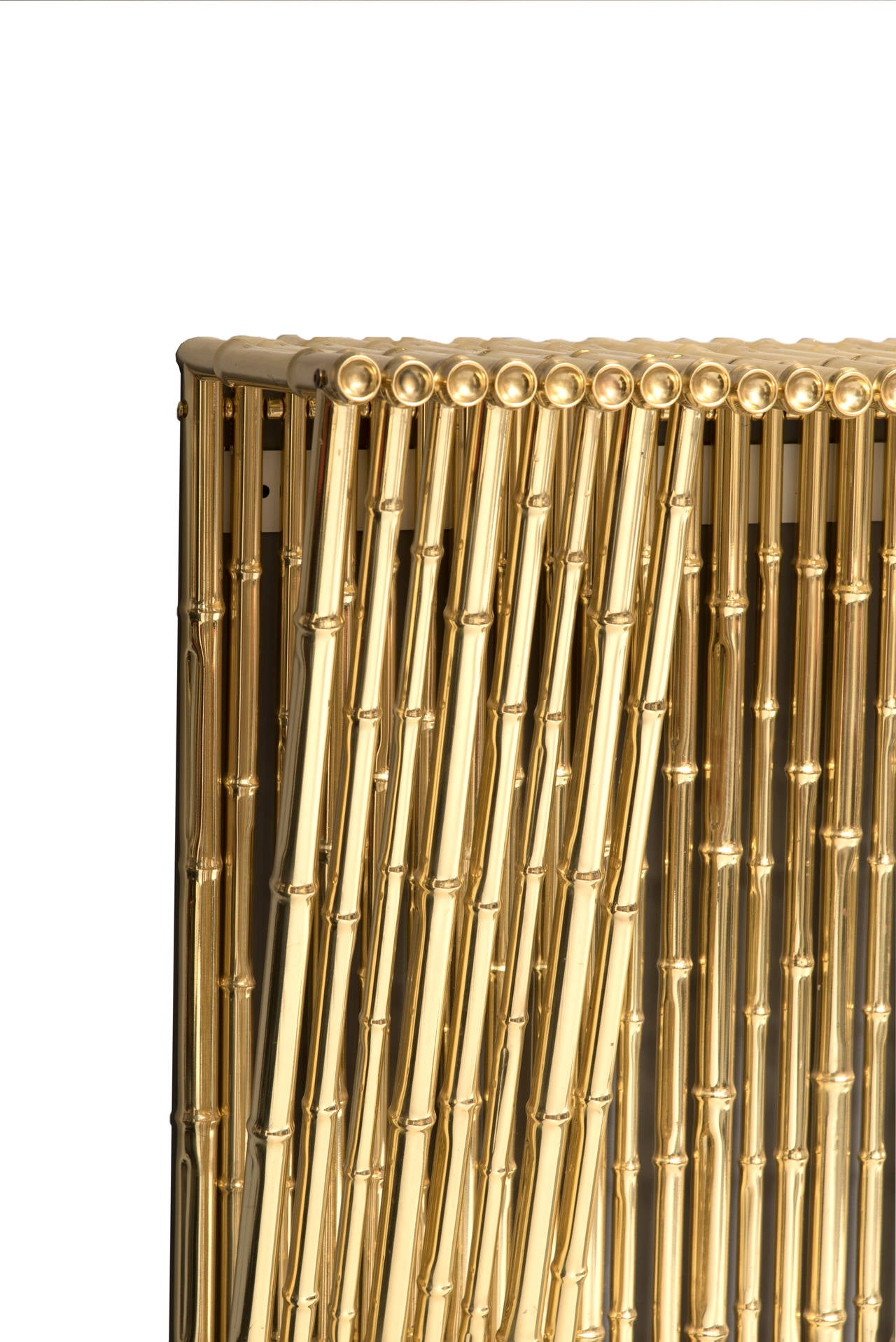 Italian Ferruccio Laviani Console Table in Gold-Plated Brass, circa 2010 Italy