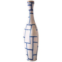 Guido Gambone Signed Glazed Earthenware Bottle, Italy circa 1960 9