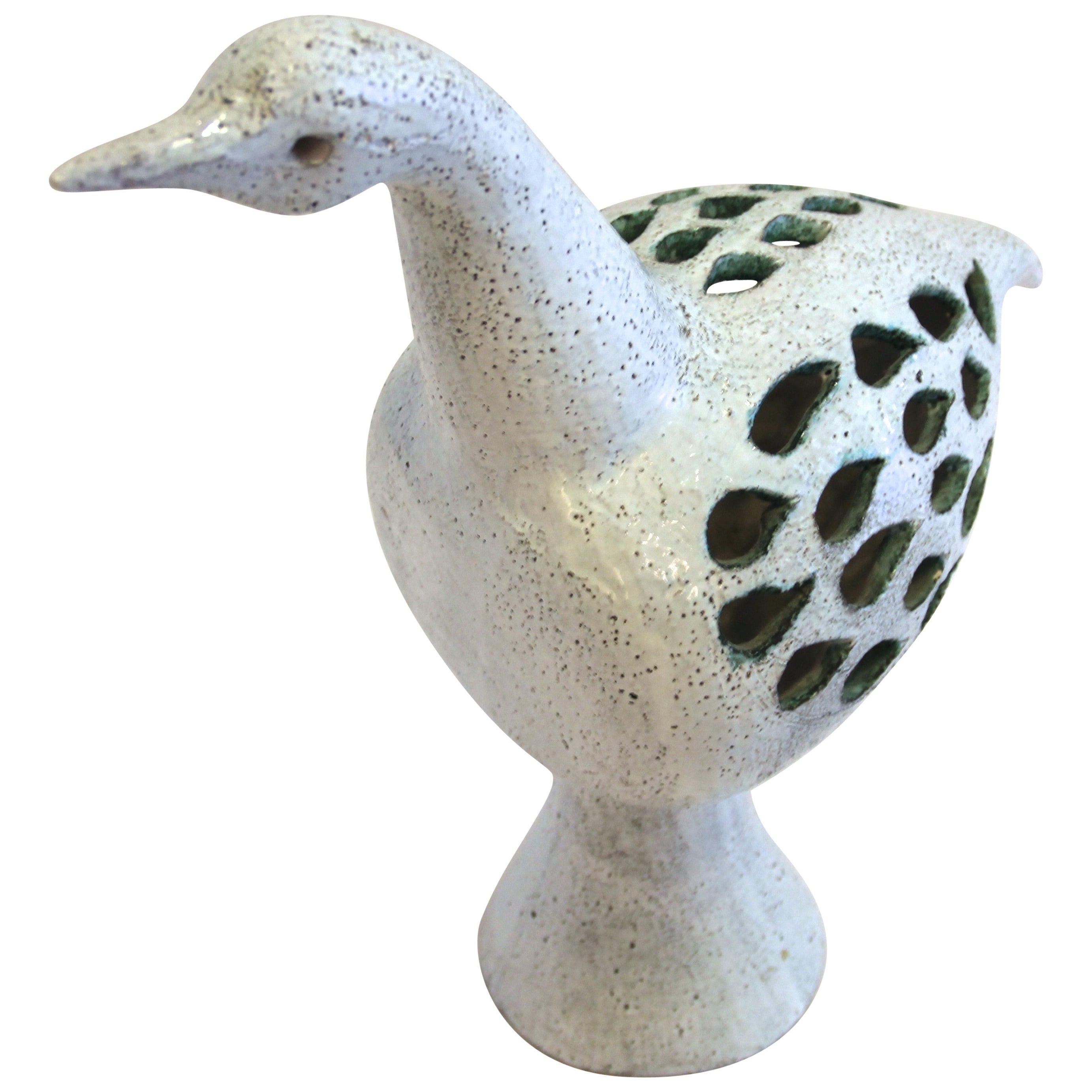 Camos, Ceramic Bird Vallauris, Signed Camos Vallauris, circa 1960, France