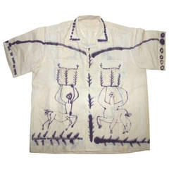 D'après Pablo Picasso, Chemise multicolore, conçue par Picasso en 1955