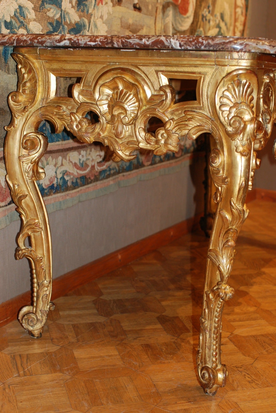 French Regence Console Table In Good Condition In Nice, Cote d' Azur