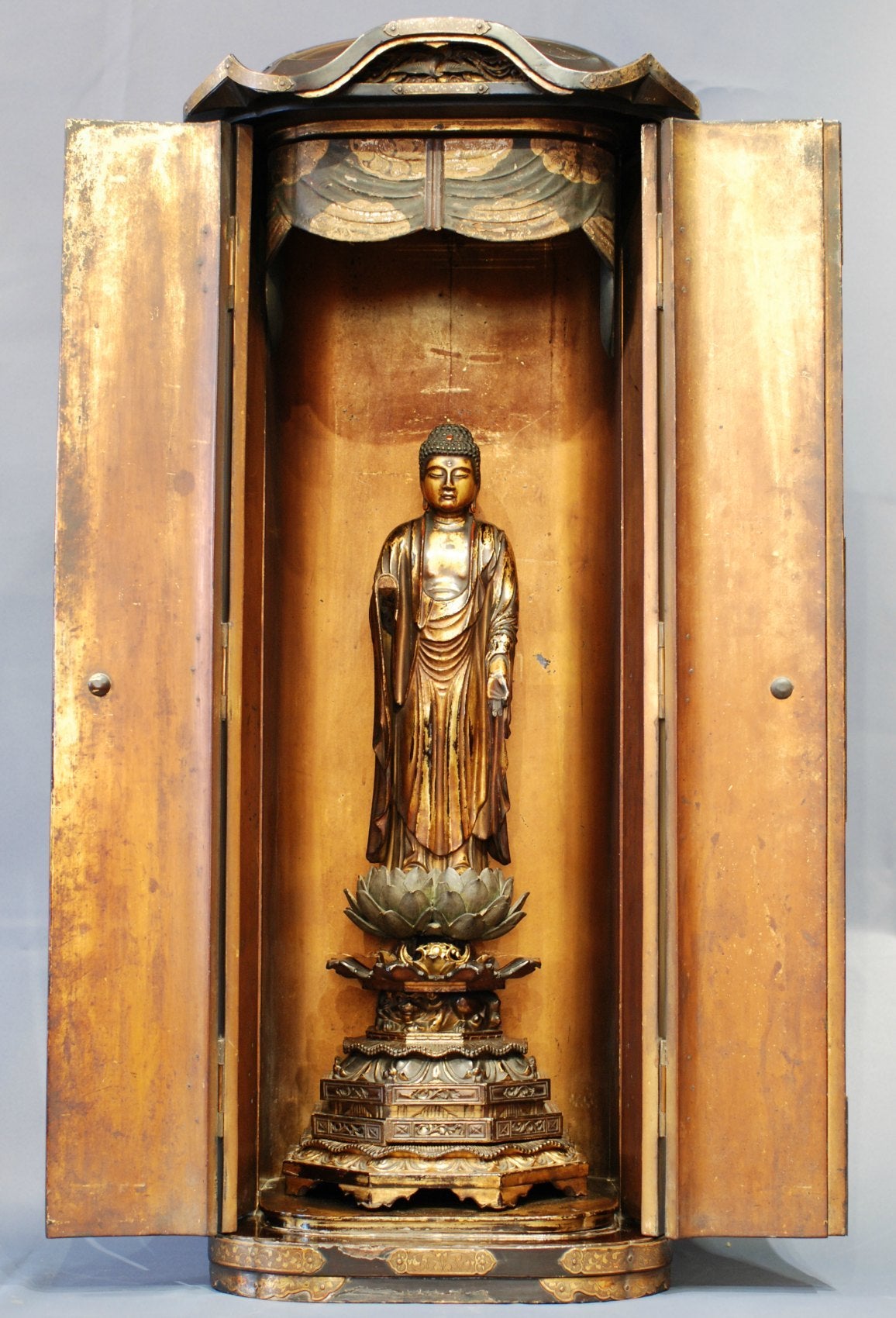 Buddha Standing on a Lotus, Edo Japan 18th Century