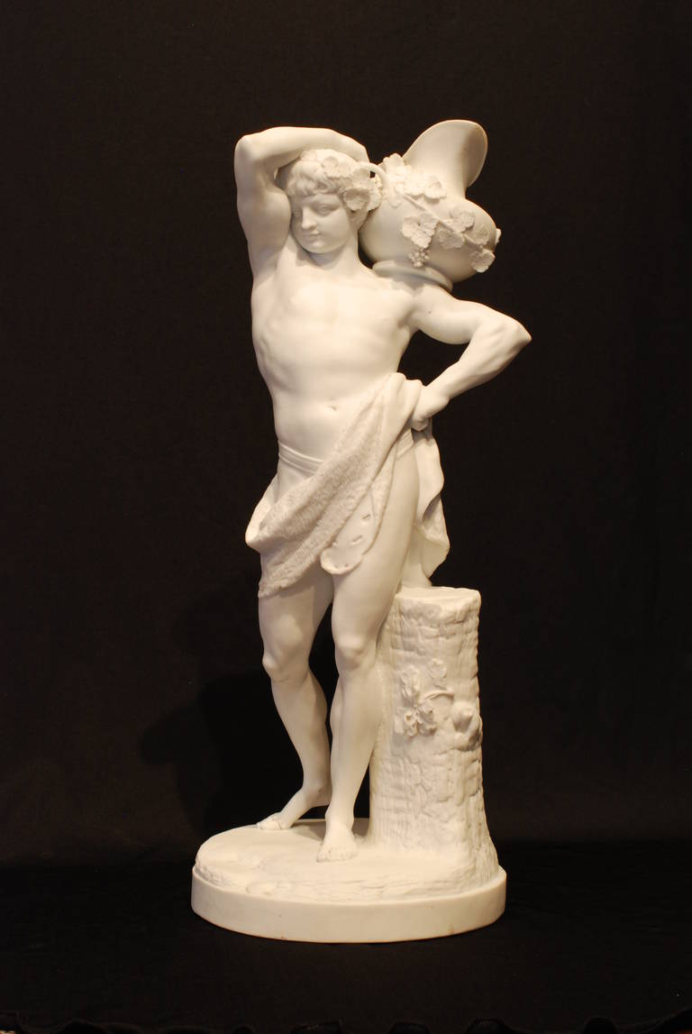 Very Nice Biscuit of Bacchus, 18th Century
