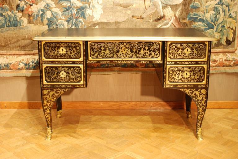 Fine Louis XIV Boulle Bureau Mazarin