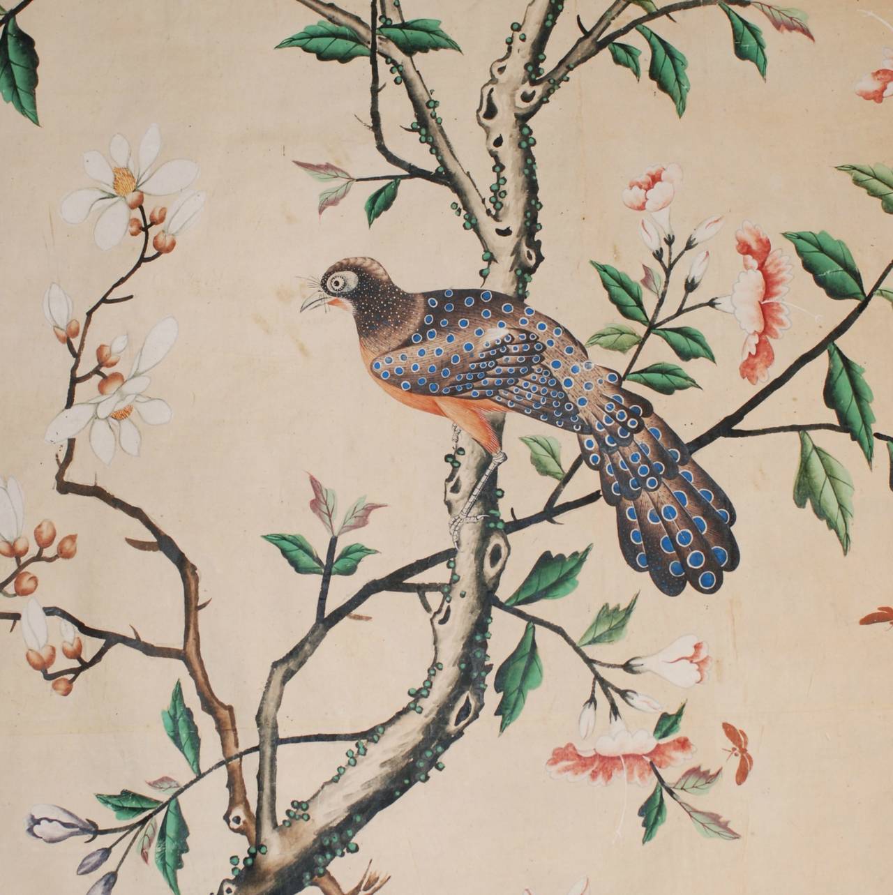 Pair of Italian Wallpaper Panels, 18th Century In Good Condition For Sale In Nice, Cote d' Azur