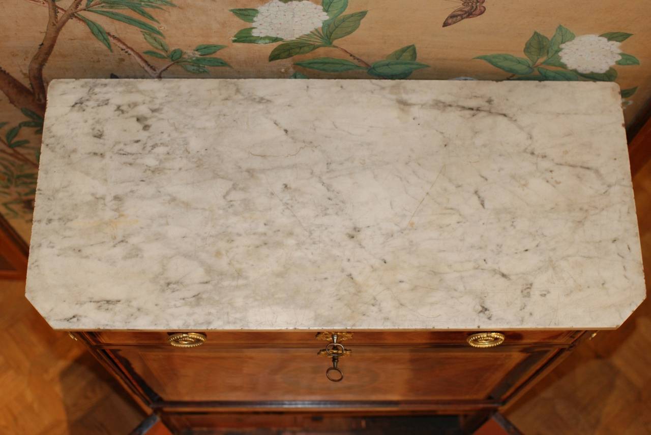 French Tulipwood Amaranth and Marquetry Louis XVI Secretaire À Abattant For Sale 4