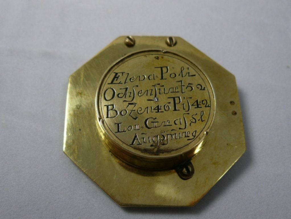 18th Century and Earlier Equinoxial Pocket Sundial For Sale
