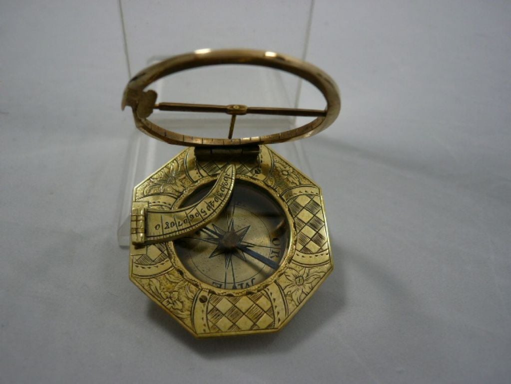 Equinoxial Pocket Sundial For Sale 1