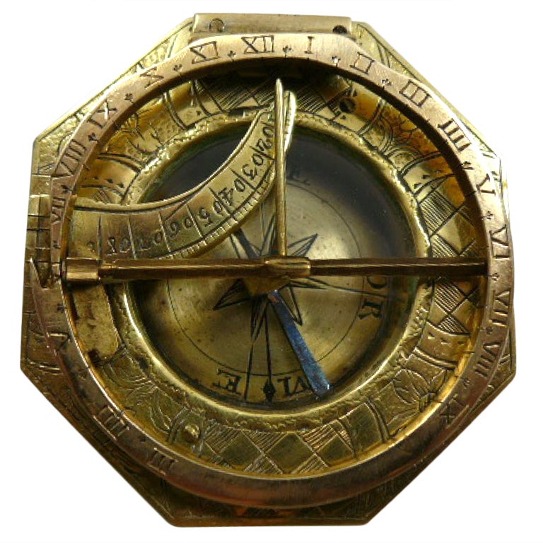 Equinoxial Pocket Sundial For Sale