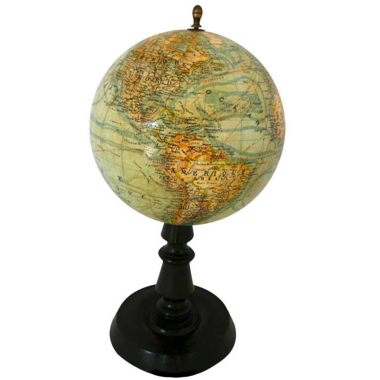 Terrestrial Globe  "J. Forest" For Sale