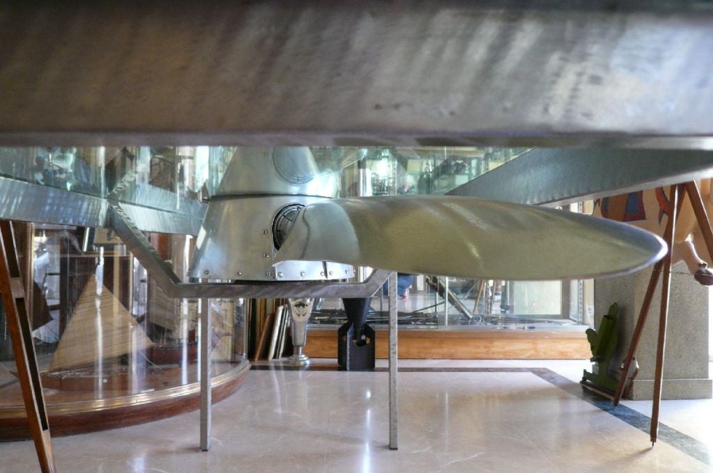 Contemporary Table With Airplane Propeller