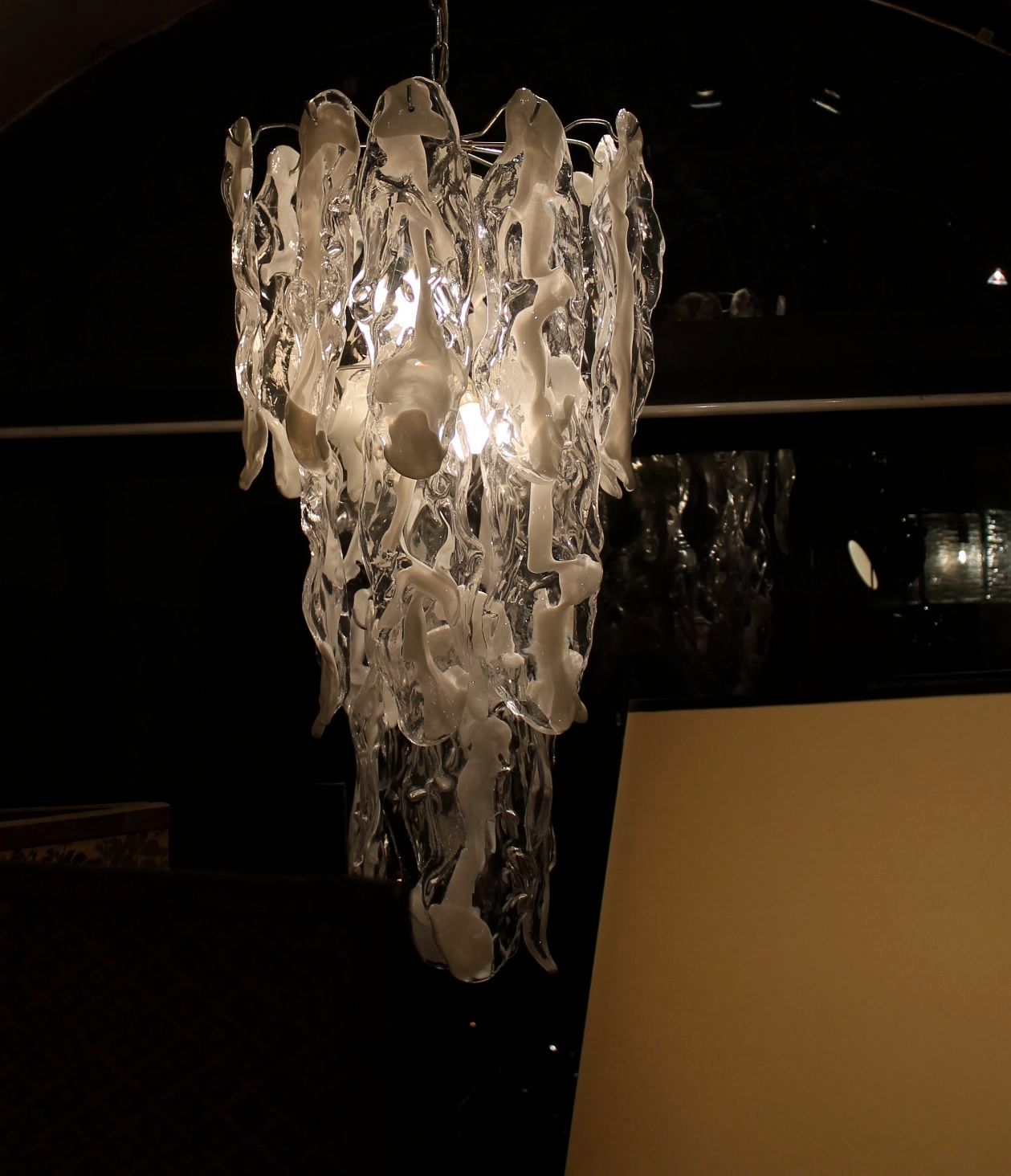 Beaux Arts Mazzega, Murano chandelier in Glass, 1970 Italy For Sale