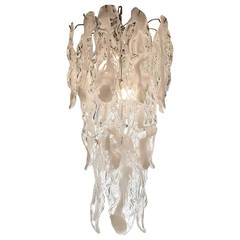 Mazzega, Murano chandelier in Glass, 1970 Italy