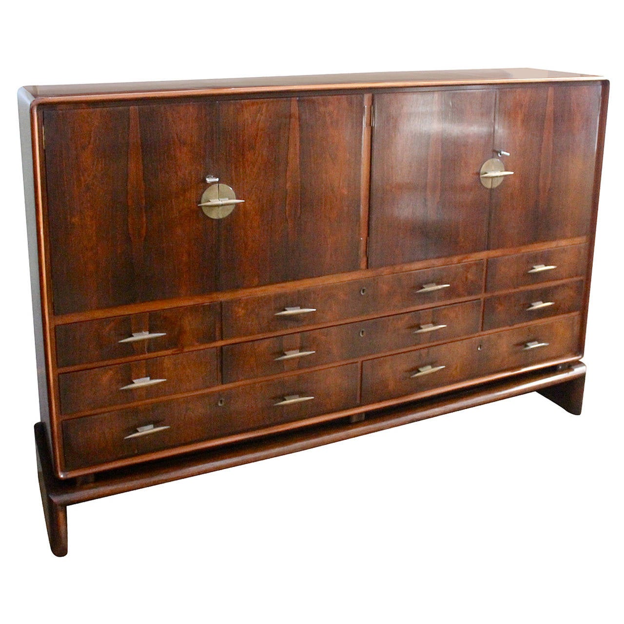 Mid-Century Italian Rosewood Dresser For Sale