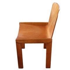 Four Blonde Wood Chairs
