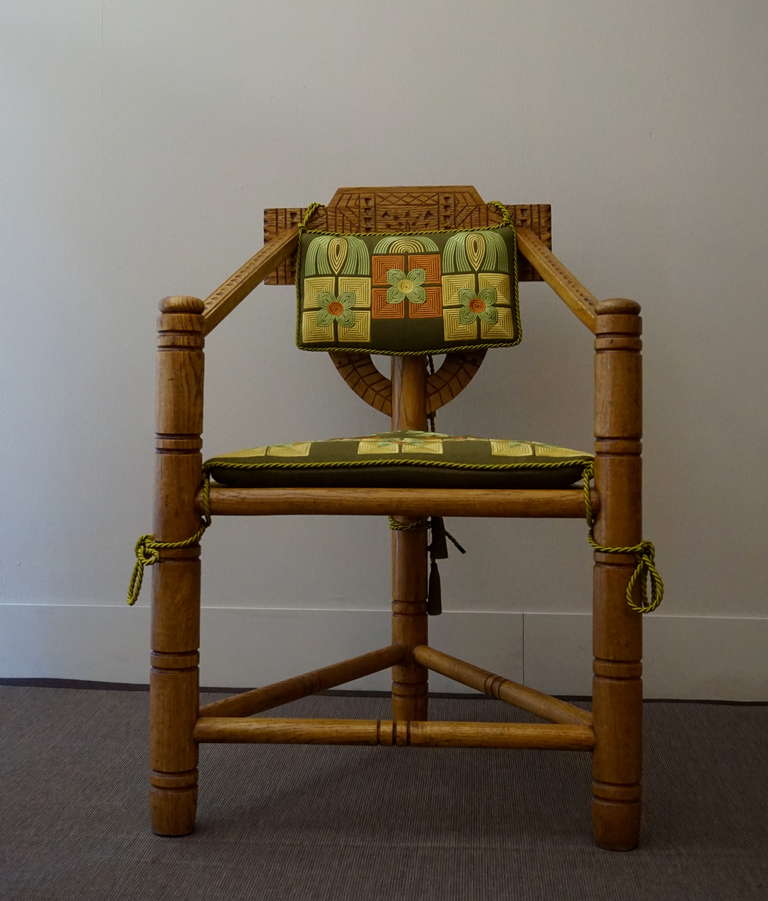 20th Century Swedish Three-Legged Monk Armchair 1
