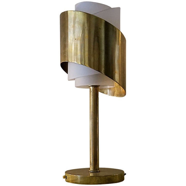 20th c. Modernist Table Lamp. Jean Perzel Atelier. For Sale