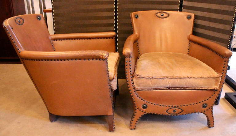 Art Deco 1930s Pair of Armchairs by Otto Schulz For Sale