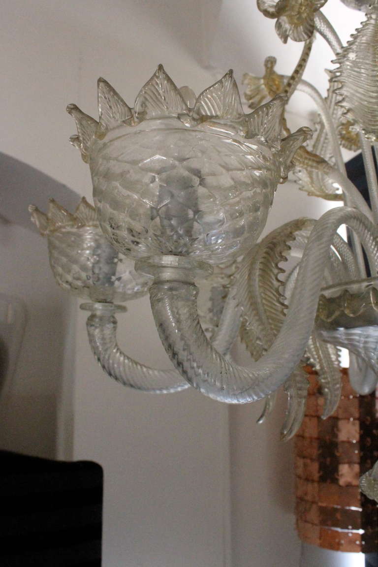  Late 20th Century Murano Chandelier In Good Condition In Nice, Cote d' Azur