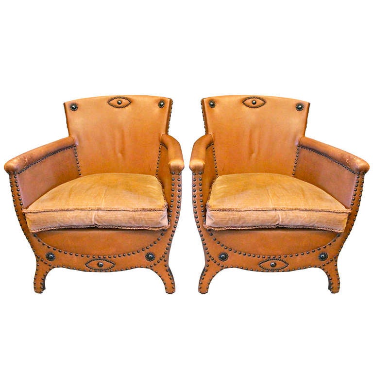 1930s Pair of Armchairs by Otto Schulz For Sale