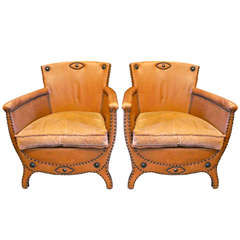 1930s Pair of Armchairs by Otto Schulz