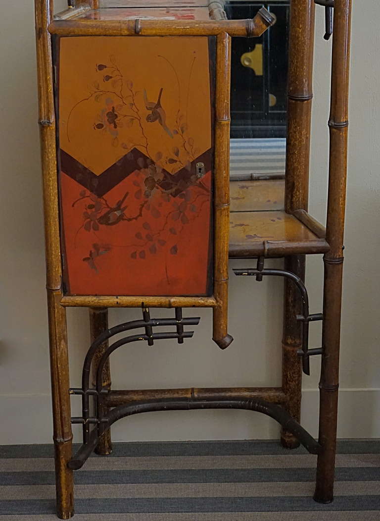 1920 Japoniste Hall Mirror In Good Condition For Sale In Nice, Cote d' Azur