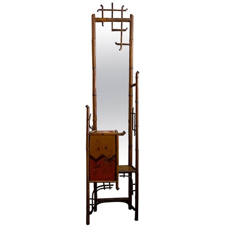 1920 Japoniste Hall Mirror For Sale