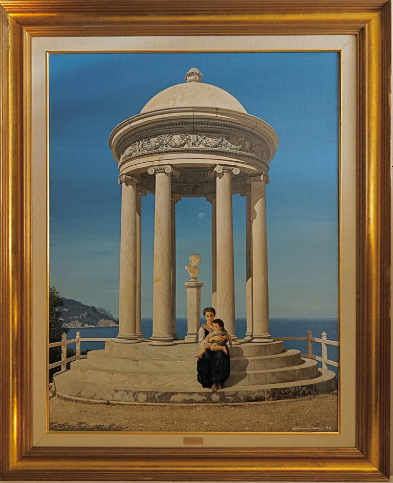 1988 Painting by K.M. Schöltz "Azul Mediteraneo"
