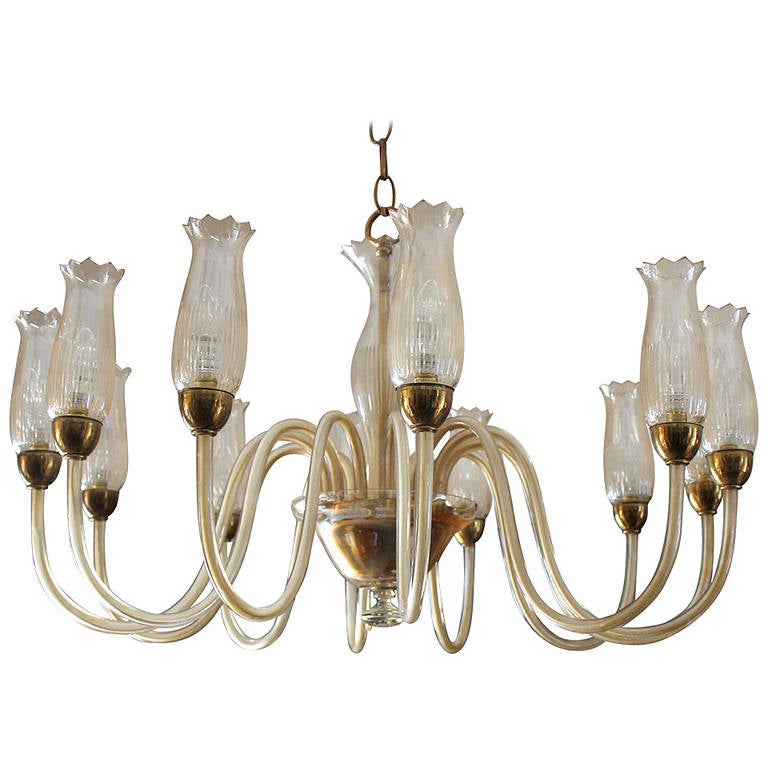 Midcentury Lighting of Pietro Toso, Murano For Sale