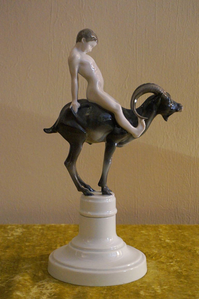 Ferdinand Liebermann, Rosenthal Porcelain Figure "Capriccio, " 1910